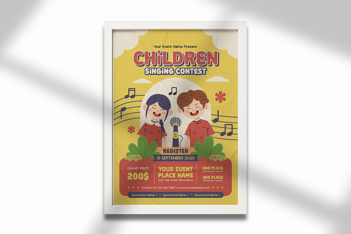 Children Singing Contest Flyer, a Flyer Template by Huge Dream Studio (Photo 5 of 5)