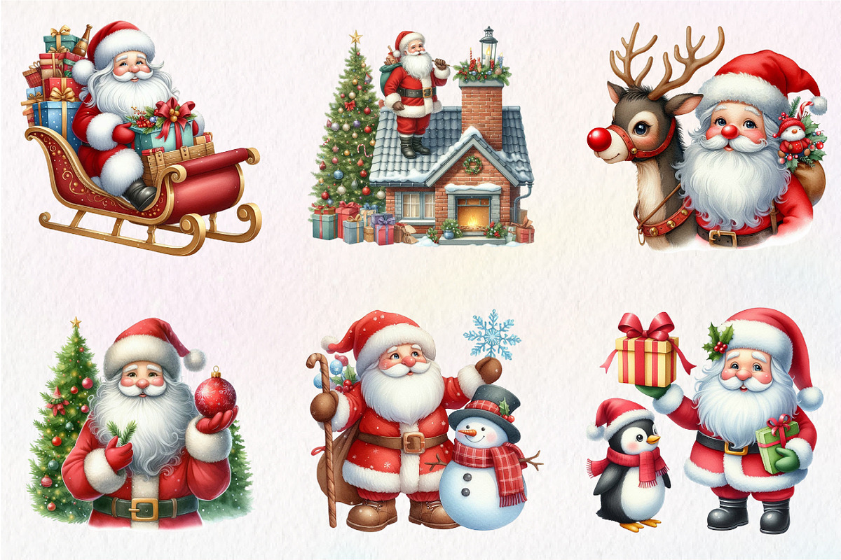 Santa Claus Clipart, an Illustration by CreationArt (Photo 5 of 5)