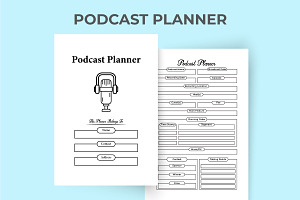 Podcast Planner Design KDP Interior