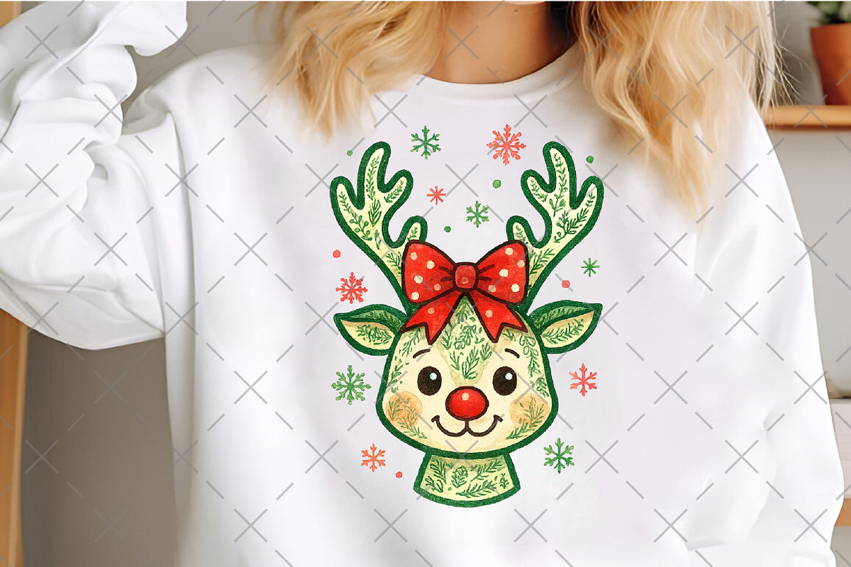 Coquette Green Millennial Christmas, an Illustration by Craft Nest (Photo 6 of 6)