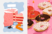 Aesthetic Birthday Cards ENG/GER, a Decorative Illustration by Schumacher Shop (Thumbnail 17 of 18)
