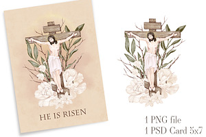 Easter Card Greeting Jesus Risen