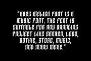 Rock Meliga - Music Font, a Blackletter Font by Iqsiart Studio (Thumbnail 5 of 9)