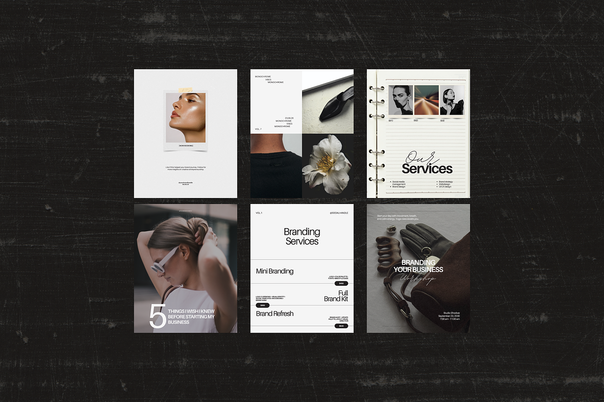 Aesthetic social media Kit, a Social Media Template by My Template Studio (Photo 5 of 20)