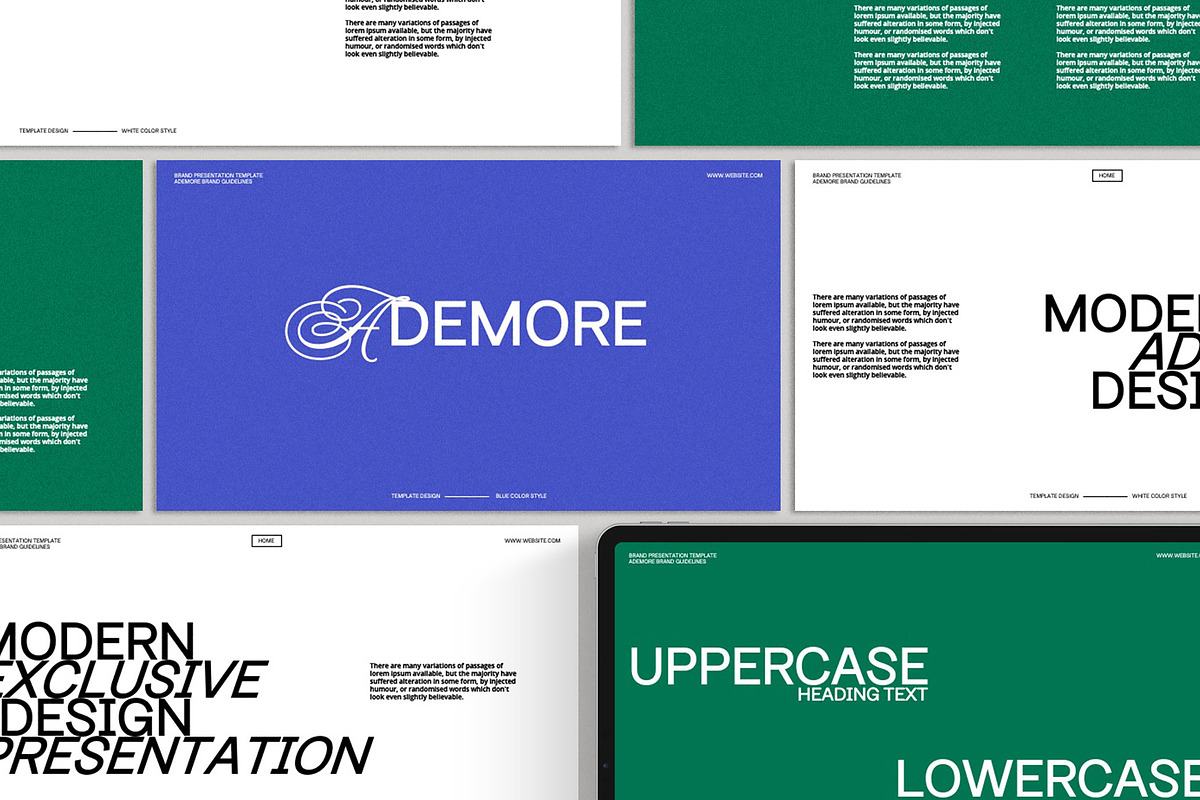 Ademore Google Slide Presentation, a Presentation Template by slidenotion (Photo 1 of 7)