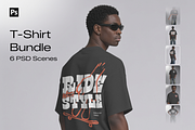 T-Shirt Mockup Bundle, a Shirt Mockup by mockeyai (Thumbnail 1 of 8)