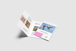 8 PSD - Brochure A4 Bifold Mockup