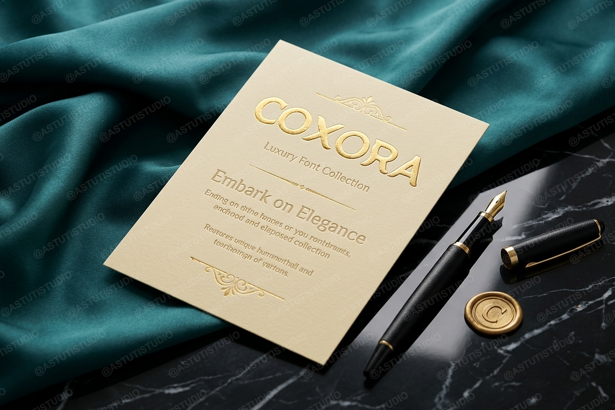 Coxora - Elegant Serif Typeface, a Serif Font by Astuti Studio (Photo 19 of 24)