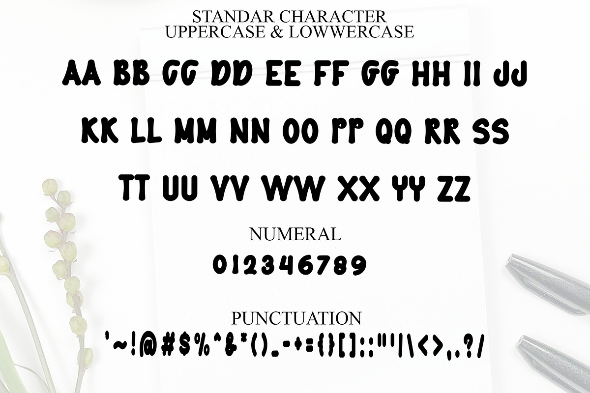 Thick Bubble, a Script Font by InermediaSTUDIO (Photo 7 of 8)