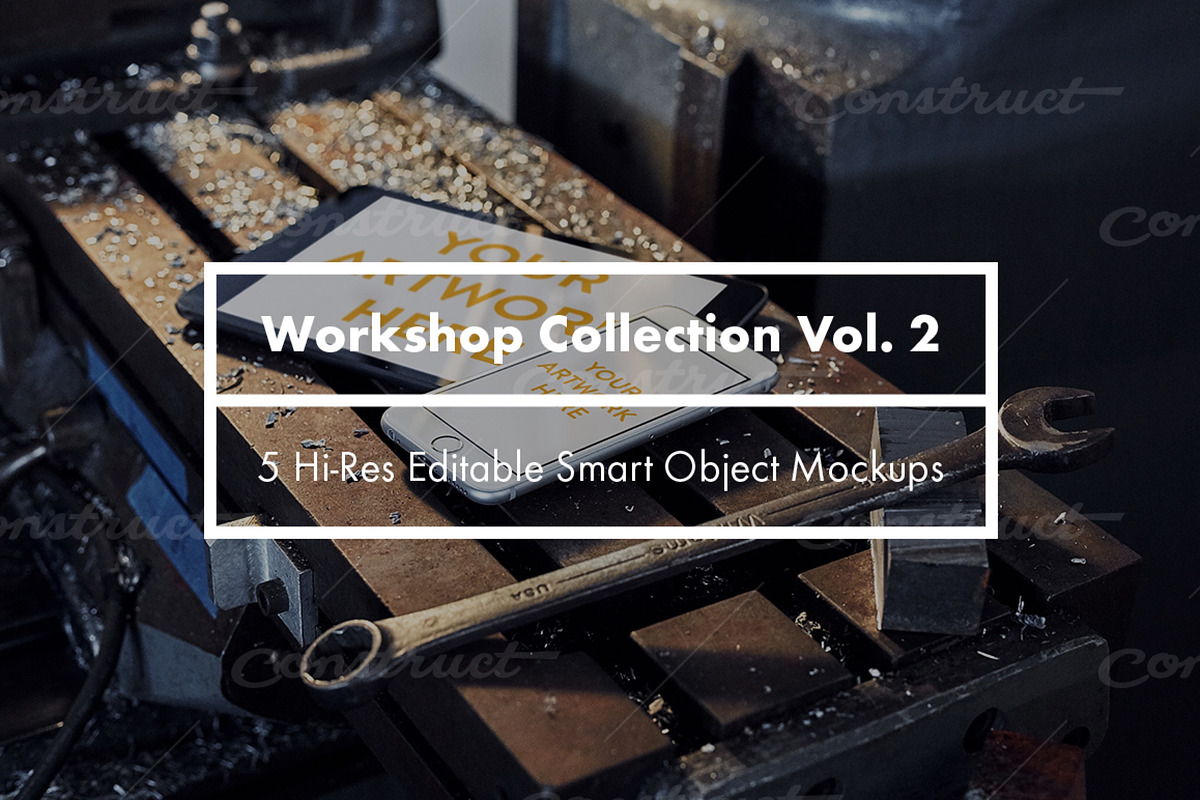 Workshop Collection Vol. 2 Mockups, an iPhone Mockup by Construct Supply Co. (Photo 1 of 5)
