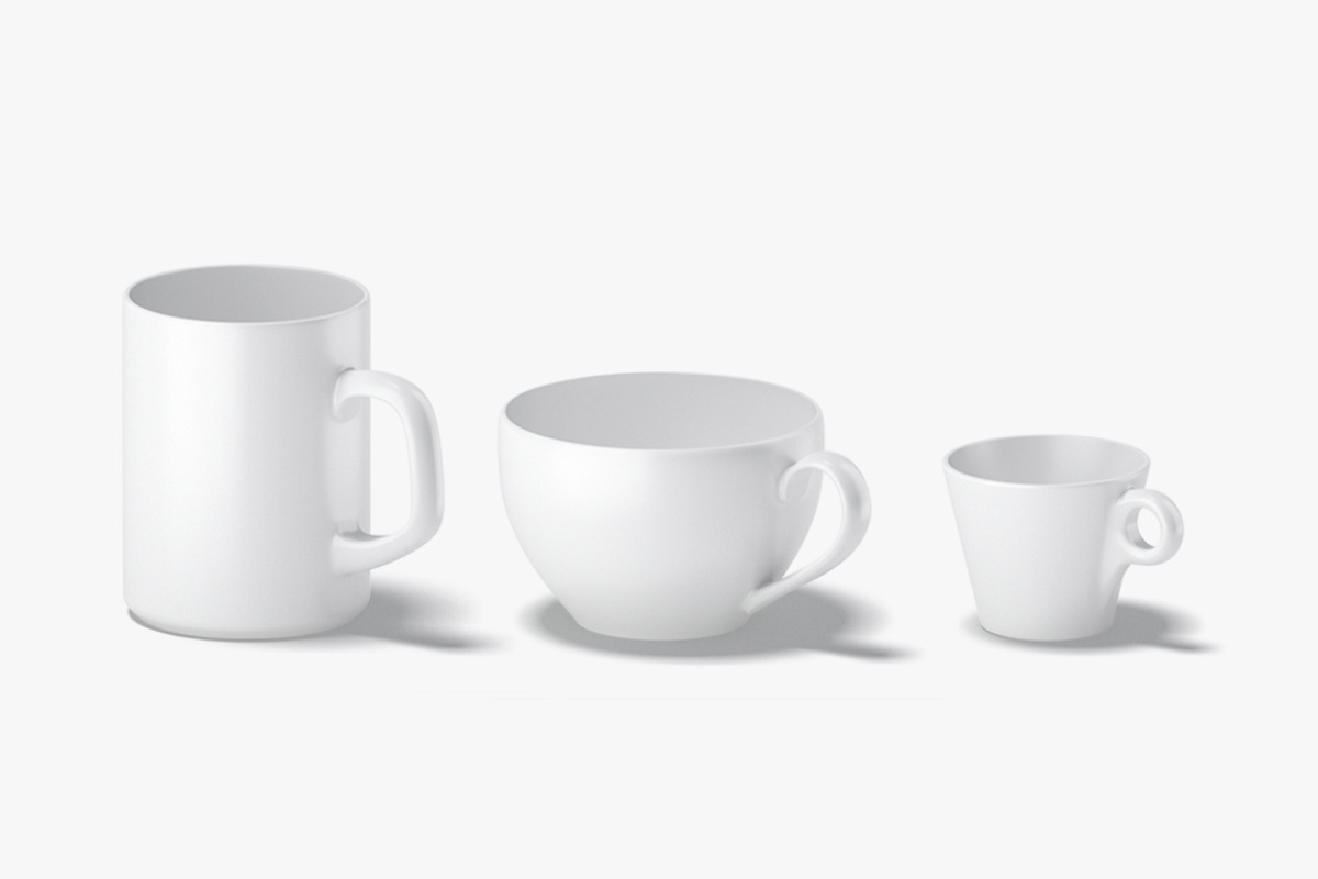 10 White Ceramic Cups 3D Model, an Object 3D Model by rebrandy (Photo 5 of 9)