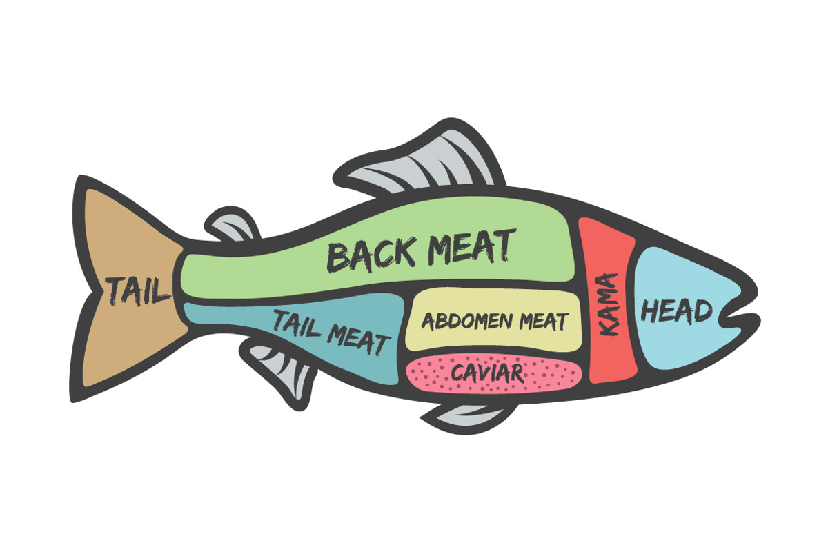 Salmon icons, a Background Graphic by Tomass2015 (Photo 2 of 3)