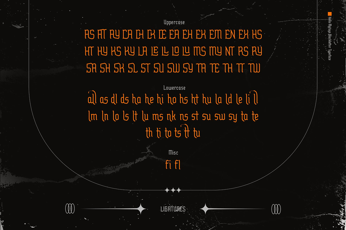 Hello Mytoys Blackletter, a Blackletter Font by alit design (Photo 6 of 15)