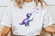 Watercolor Dinosaur Clipart, an Illustration by Rose Art (Thumbnail 6 of 8)
