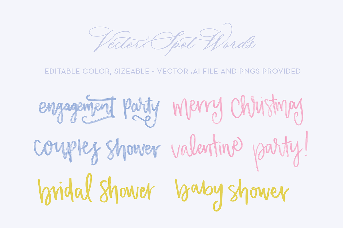 Hand Written Spot Wording, an Object Graphic by SarahOMaryDesigns