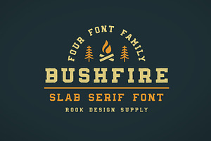 Bushfire - 4 Font Family