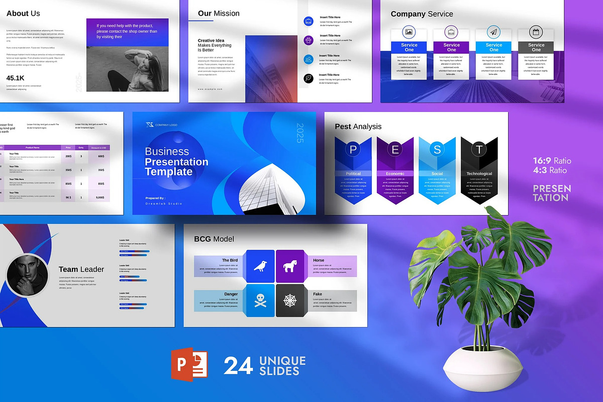 Business Presentation Template, a Presentation Template by Fit-tee (Photo 1 of 7)