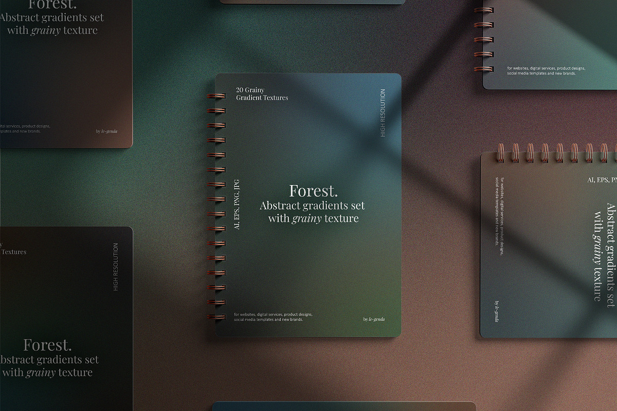 20 Forest Gradients Set, a Texture Graphic by le-genda (Photo 5 of 11)