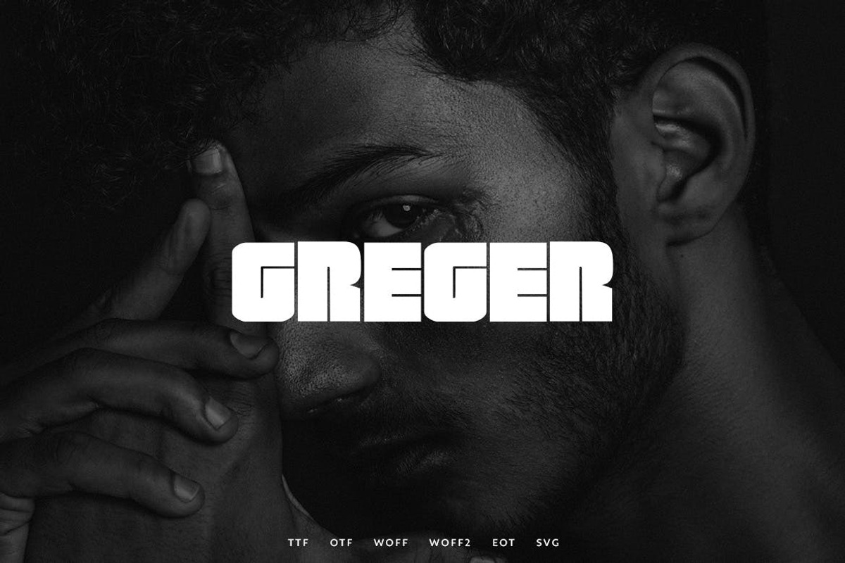 Greger - Display Typeface + WebFonts, a Sans Serif Font by Webhance Studio