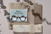 Christmas Penguins, an Animal Illustration by Raafeya's Crafts (Thumbnail 4 of 4)
