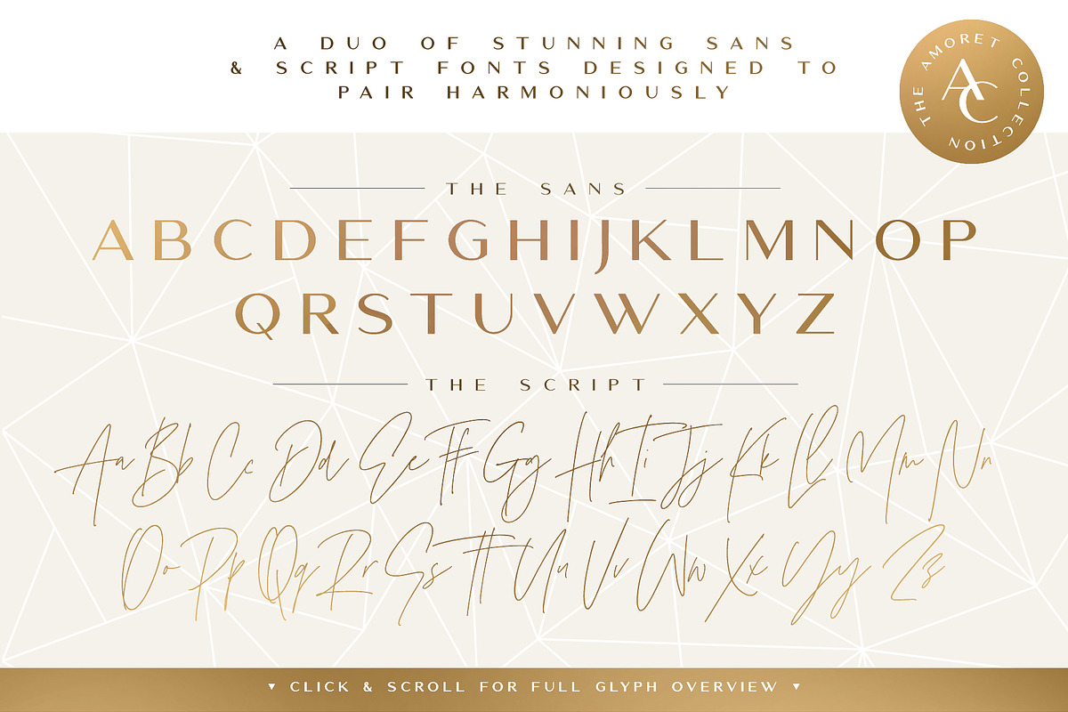 The Amoret Font Duo + 12 Logos, a Sans Serif Font by Sam Parrett (Photo 11 of 12)