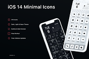 iOS 14 Minimal Icon Set, an Icon by Ghostpixel (Thumbnail 1 of 11)