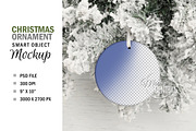 Round Christmas Tree Ornament Mockup, a Mockup by HaywireMedia & Mockups (Thumbnail 1 of 3)