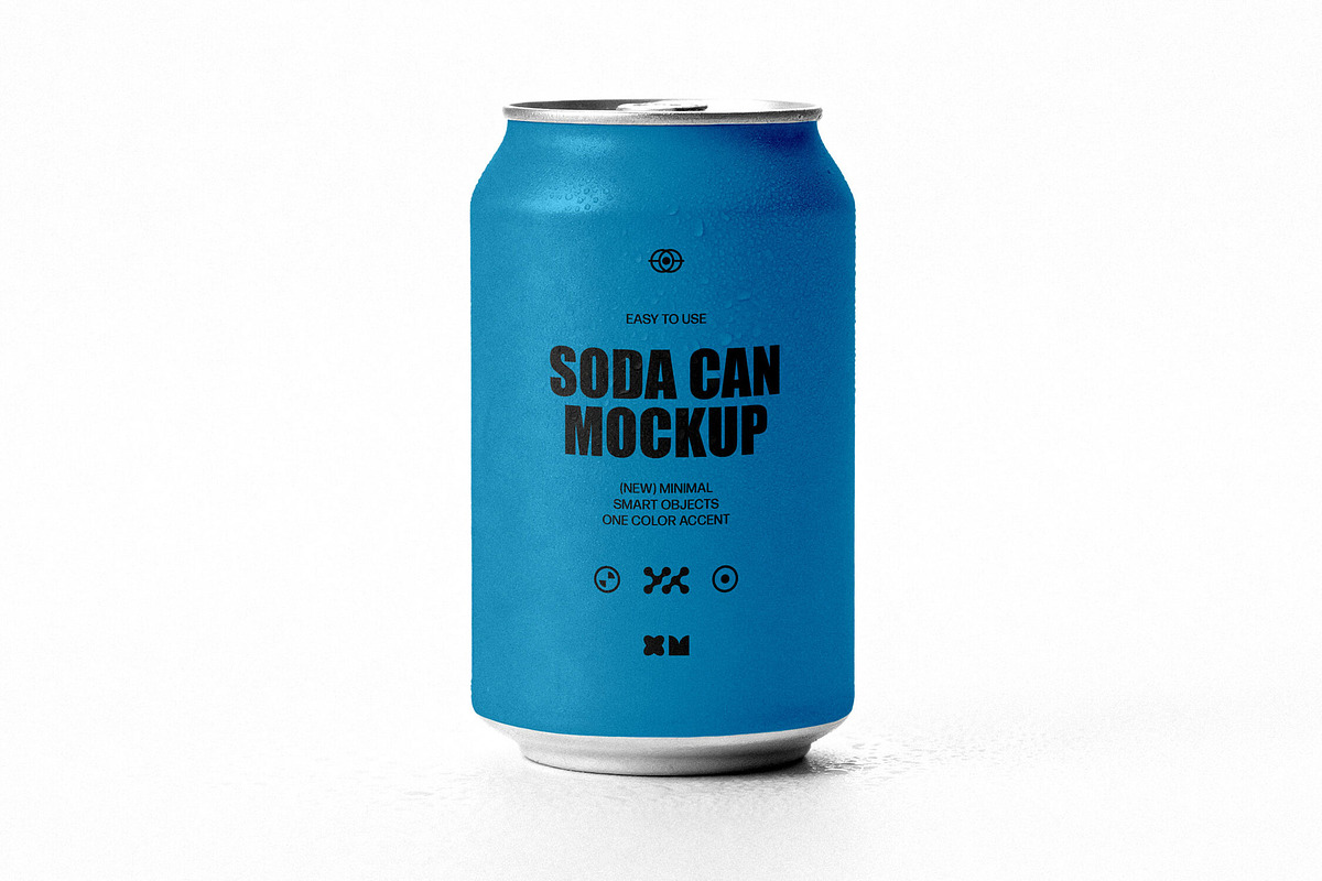 Isolated Soda Can Mockup, a Packaging Mockup by Design Squad (Photo 3 of 4)