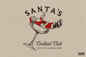 Santa's Cocktail Club Get In The