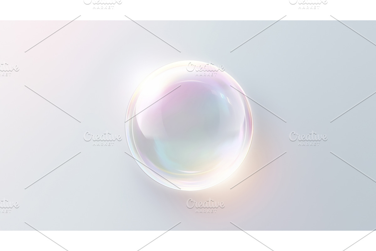 Shining Glass Sphere Background, an Illustration by BazziBa♥