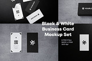 Black & White Business Card Mockups, a Product Mockup by rodrigofkaminski (Thumbnail 1 of 10)