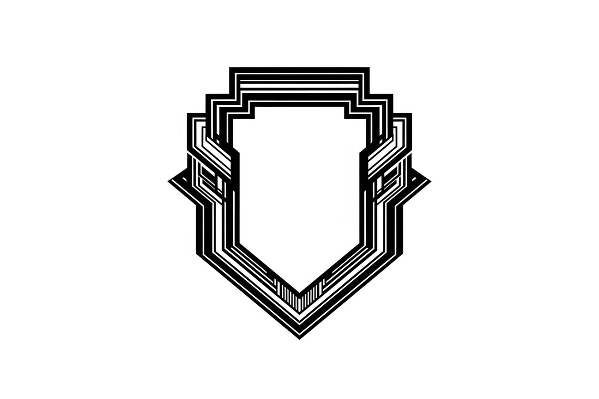 Art Deco Shield Frame SVG Bundle, an Illustration by Creativeshirt (Photo 4 of 31)