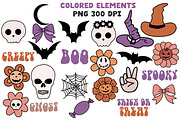 Halloween Clipart Set Retro Groovy, an Object Graphic by Brush Lab (Thumbnail 4 of 8)
