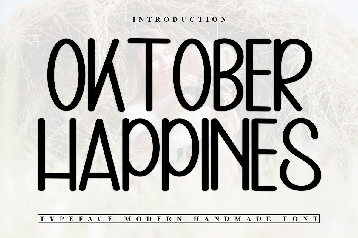 Oktober Happines, a Serif Font by InermediaSTUDIO (Photo 1 of 7)