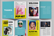 Pop Art Magazine Template Design, a Magazine Template by ContestDesign (Thumbnail 2 of 4)