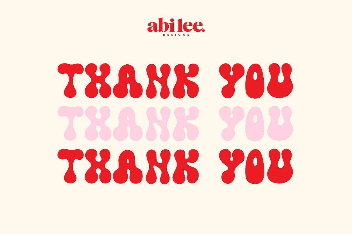 Cherry Bomb - Funky Font, a Sans Serif Font by Abi Lee Designs (Photo 8 of 8)
