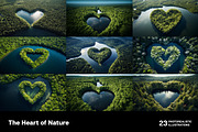 The Hearts of Nature - 23 images, a Decorative Illustration by Handmadefont (Thumbnail 2 of 10)