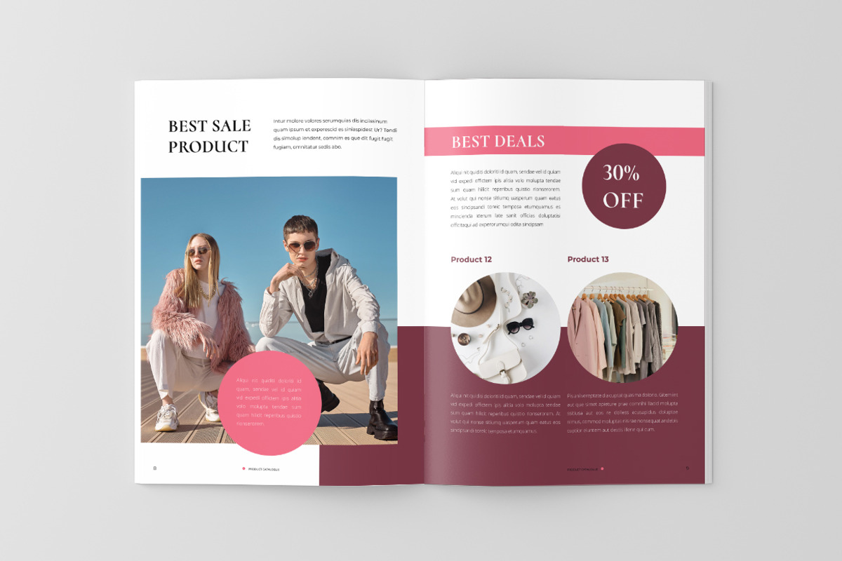 Pink Fashion Project Catalog, a Brochure Template by UICreative (Photo 4 of 4)