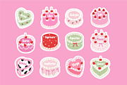 Zodiac cakes vector icons, a Decorative Illustration by yabluko_draws (Thumbnail 4 of 5)