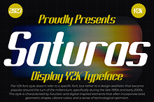 Saturas - Display Y2K Typeface
