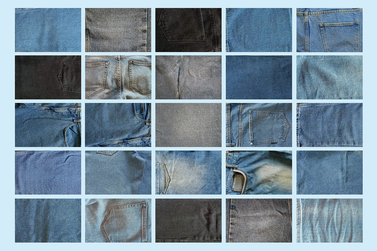 50 Denim Textures + BONUS, a Texture Illustration by Bart Wesolek (Photo 2 of 7)
