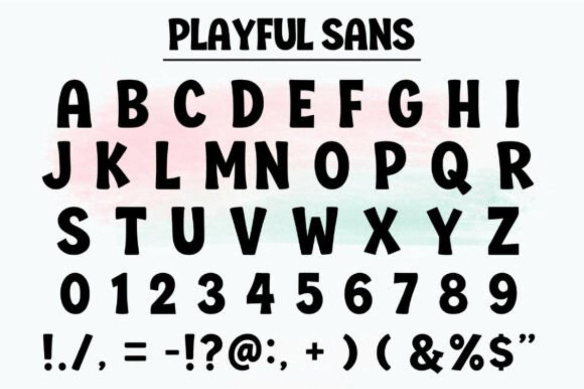 Playful Sans 3 Modern Display Font, a Script Font by Akrinity Digital (Photo 3 of 4)