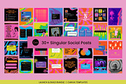 Psychedelic Canva Social Media Pack, a Social Media Template by WorkShy Studio (Thumbnail 5 of 12)