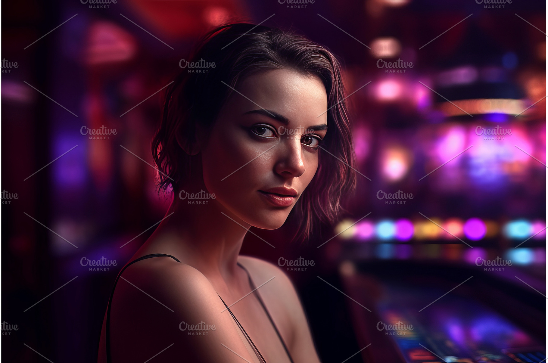 Female spectator on illuminated, a Person Photo by Ylivdesign
