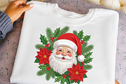 Santa Poinsettia Christmas PNG, an Object Illustration by DreamCafeArt (Thumbnail 6 of 6)