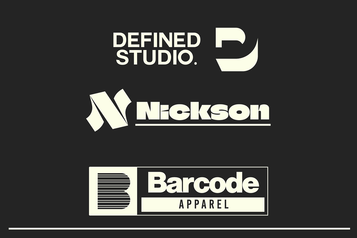 Letter Logo Template Vol 2, a Solid Icon by Tekuni (Photo 6 of 12)