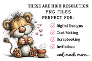 Whimsical Valentine Baby Lion Clipar, an Illustration by OK Design (Thumbnail 6 of 6)