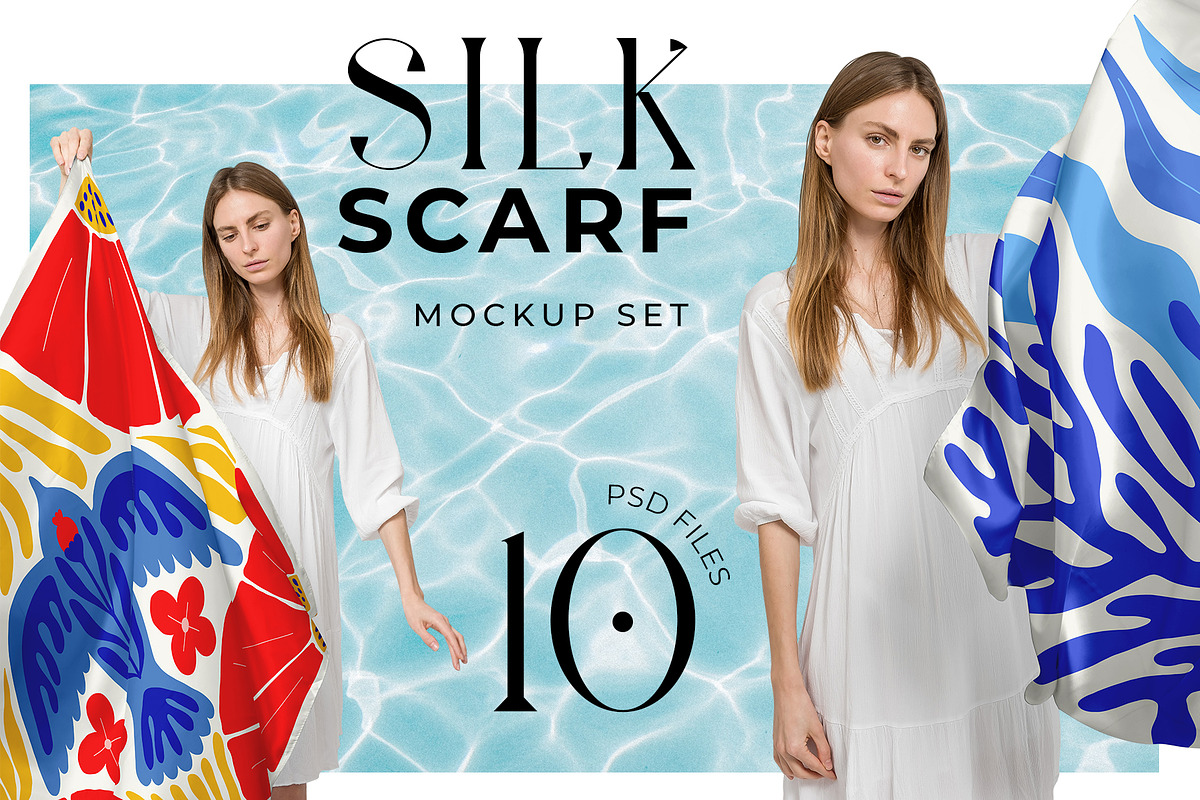 Silk Scarf Model Mockup Bundle, an Apparel Mockup by Neutral Mockups (Photo 1 of 3)