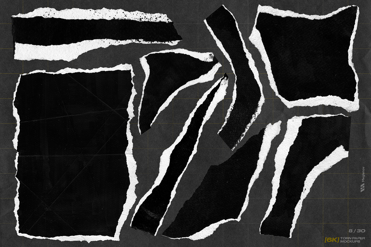 [6K] Torn Paper Mockups, a Texture Graphic by Meglenov (Photo 3 of 16)