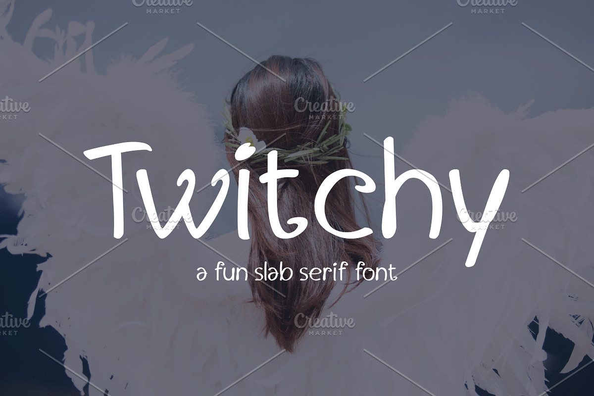 Twitchy - Fun Slab Serif Display, a Slab Serif Font by Lemon Studio Type (Photo 1 of 5)